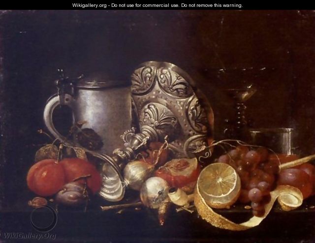 Still Life With A Pipe And Tumbler - (after) Guilliam Van Deynum
