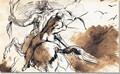 Study for 'the education of Achilles' - Eugene Delacroix