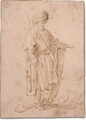 Standing man in oriental dress - Ferdinand Bol