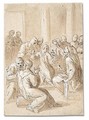 Christ disputing with the doctors - Jacopo d'Antonio Negretti (see Palma Giovane)