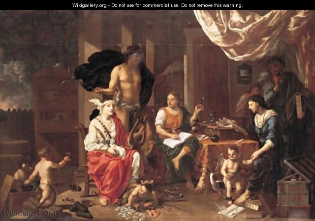 An Allegory Of Art And Commerce - Johann Heiss