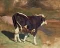 Stier Auf Der Weide - Rudolf Koller