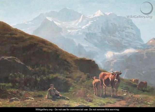 Vue De La Jungfrau - Albert Lugardon
