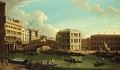 Venice, A View Of The Grand Canal With The Rialto Bridge - (after) (Giovanni Antonio Canal) Canaletto