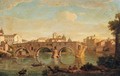 Rome, A View Of The Ponte Rotto With The Basilica Of Saint Peter's In The Distance - Giacomo Van Lint