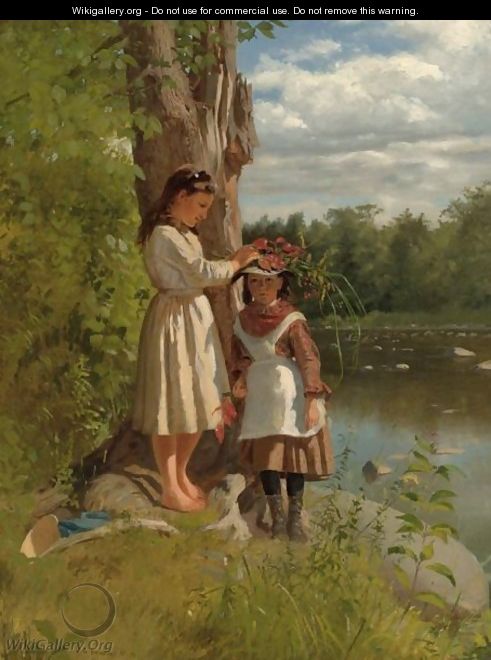 By The Stream - John George Brown