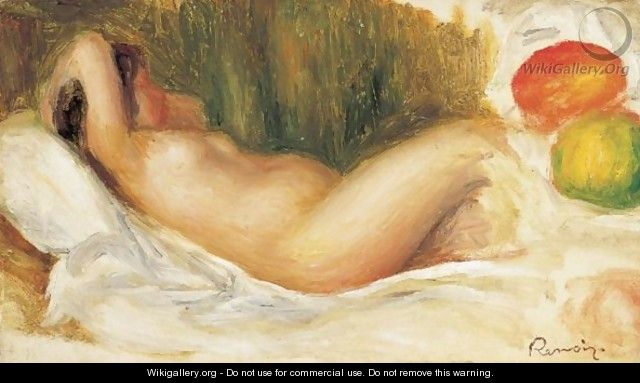 Femme Nue Couchee - Pierre Auguste Renoir