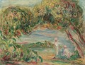 Deux Femmes Dans Un Paysage - Pierre Auguste Renoir