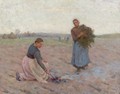 Les Bruleuses D'Herbes, Etaples - Henri Eugene Augustin Le Sidaner