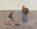 Les Bruleuses D'Herbes, Etaples - Henri Eugene Augustin Le Sidaner