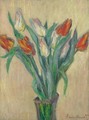 Vase De Tulipes - Claude Oscar Monet