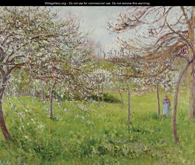 Pommes En Fleurs, Temps Gris, Eragny - Camille Pissarro