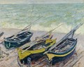 Bateaux Sur Le Galet - Claude Oscar Monet