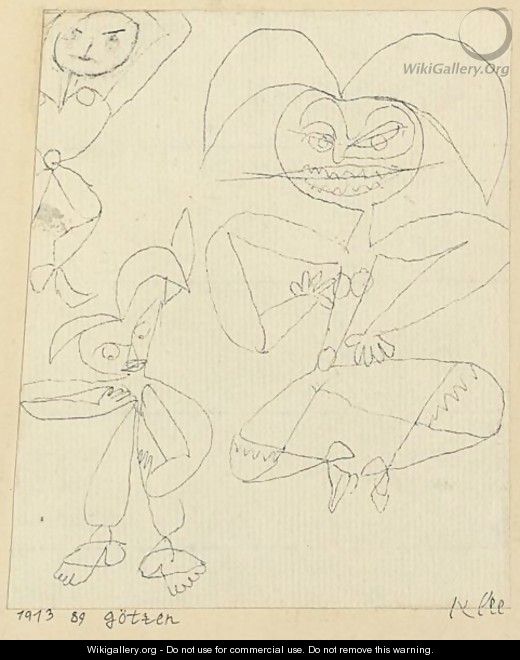 Gotzen (Idols) - Paul Klee