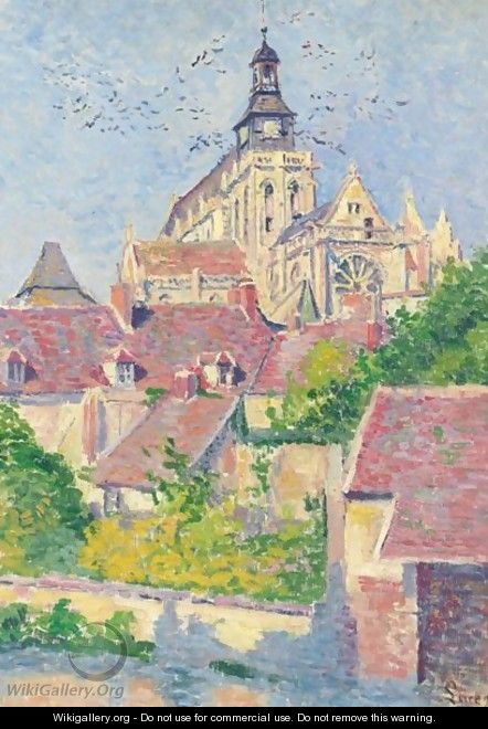 La Cathedrale De Gisors, Vue Du Fosse Aux Tanneurs - Maximilien Luce