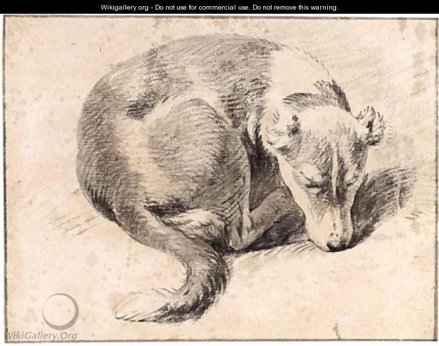 A Sleeping Dog - Pieter van Bloemen