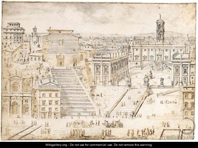 View Of The Capitol, Rome - Lieven Cruyl