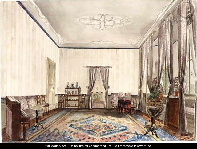 The Interior Of A Room In Huis Ypenburg - Jeanette De La Bassecour Caan