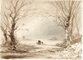 A Winter Landscape - Johannes Franciscus Hoppenbrouwers