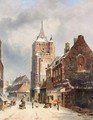 Dutch Winter Street Scene - Dutch School