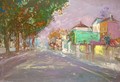 Street Scene In The Suburbs Of Paris - Konstantin Alexeievitch Korovin