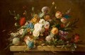 Still Life Of Flowers - Continental School