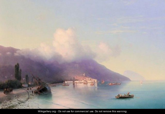 View Of Yalta 2 - Ivan Konstantinovich Aivazovsky