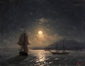 Shipping On A Moonlit Coast - Ivan Konstantinovich Aivazovsky