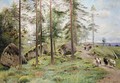 Mushroom Pickers In Finland - Vladimir Egorovic Makovsky