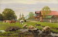 Provincial Russian Village - Aleksandr Vladimirovich Makovsky