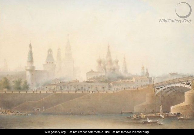 View Of The Moscow Kremlin - Vasili Semenovich Sadovnikov