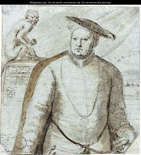 Portrait Of King Henry VIII - Anglo-Dutch School