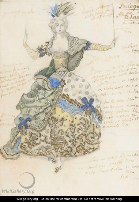 Costume Design For The Fee De Richesse, In La Belle Au Bois Dormant - Lev Samoilovich Bakst