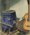 Still Life With Musical Instruments - Alexander Evgenievich Yakovlev