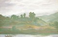 Chinese River Landscape - Alexander Evgenievich Yakovlev