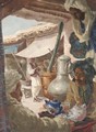 Bazaar At Ghazini - Alexander Evgenievich Yakovlev