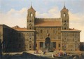 Veduta Di Villa Medici, La Facciata Interna - Italian School