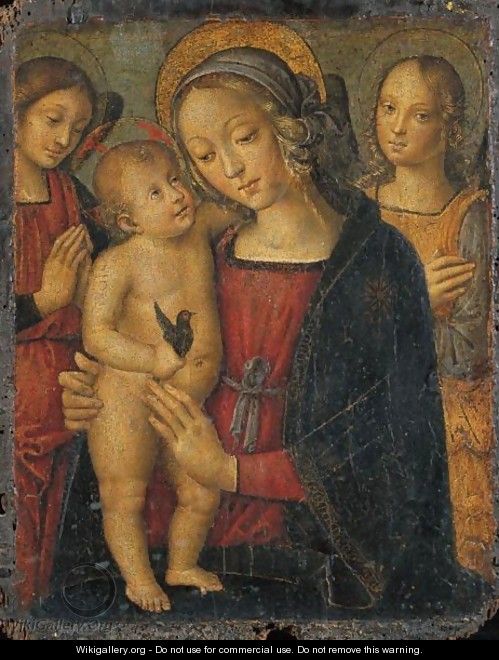 Madonna Col Bambino E Angeli - Mariano Di Ser Austerio