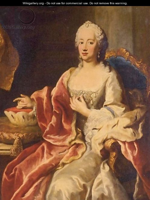 Portrait Of Maria Anna Joseph Charlotte, Born Princess Von Pfalz-Sulzbach (1722-1790) - (after) Jacopo (Giacomo) Amigoni