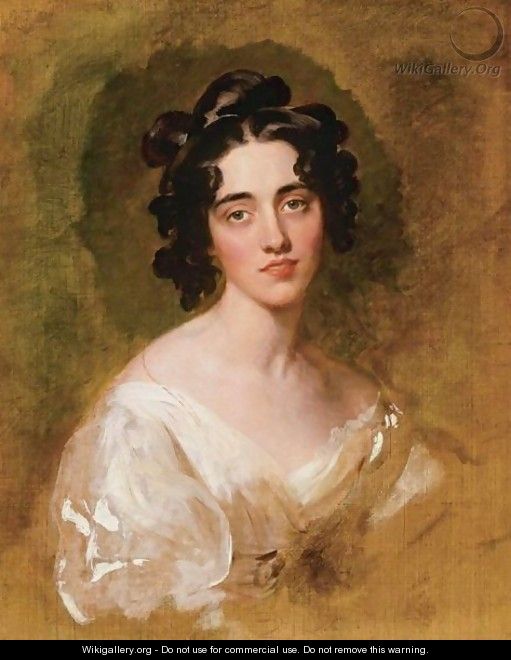 Portait Of Lady Georgina North (Died 1835), Unfinished - Sir Thomas Lawrence