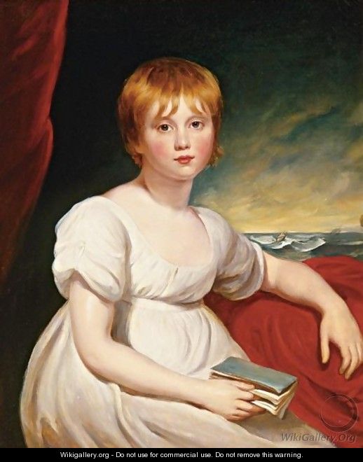 Portrait Of Miss Elizabeth Johnson - Sir Martin Archer Shee