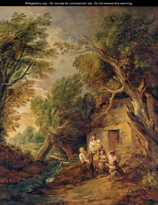 The Cottage Door - (after) Gainsborough, Thomas