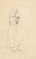 Stehendes Madchen (Studie Zu Abendruhe) - Ferdinand Hodler