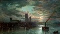 The Thames At Night - (after) Walter Meegan