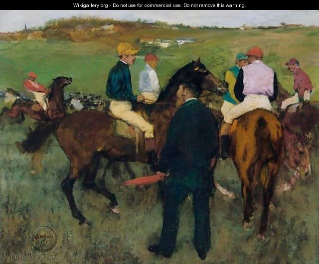 Les Chevaux De Courses - Edgar Degas
