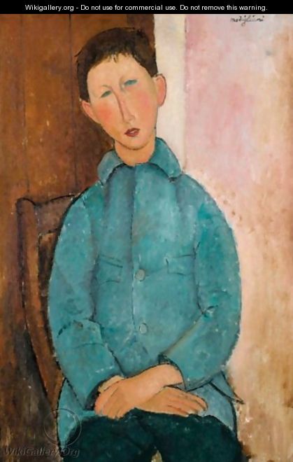 Garcon A La Veste Bleue - Amedeo Modigliani