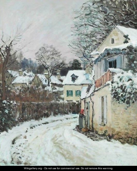 Route A Louveciennes - Alfred Sisley