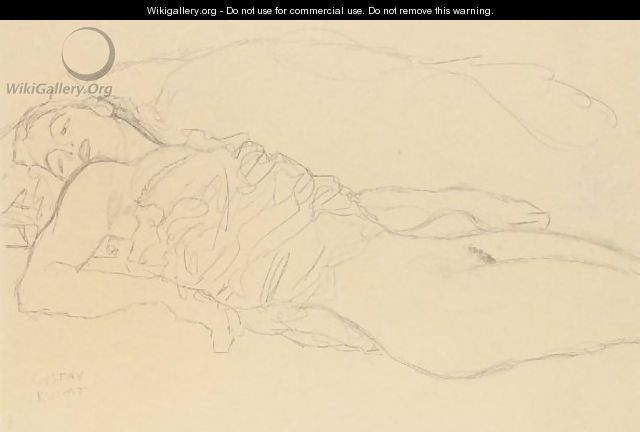 Liegende (Reclining Woman) - Gustav Klimt