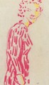 Femme En Robe Rouge - Edouard (Jean-Edouard) Vuillard