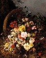 Rosen Und Stiefmutterchen In Einem Korb (Roses And Pansies In A Basket) - Olga Wisinger-Florian